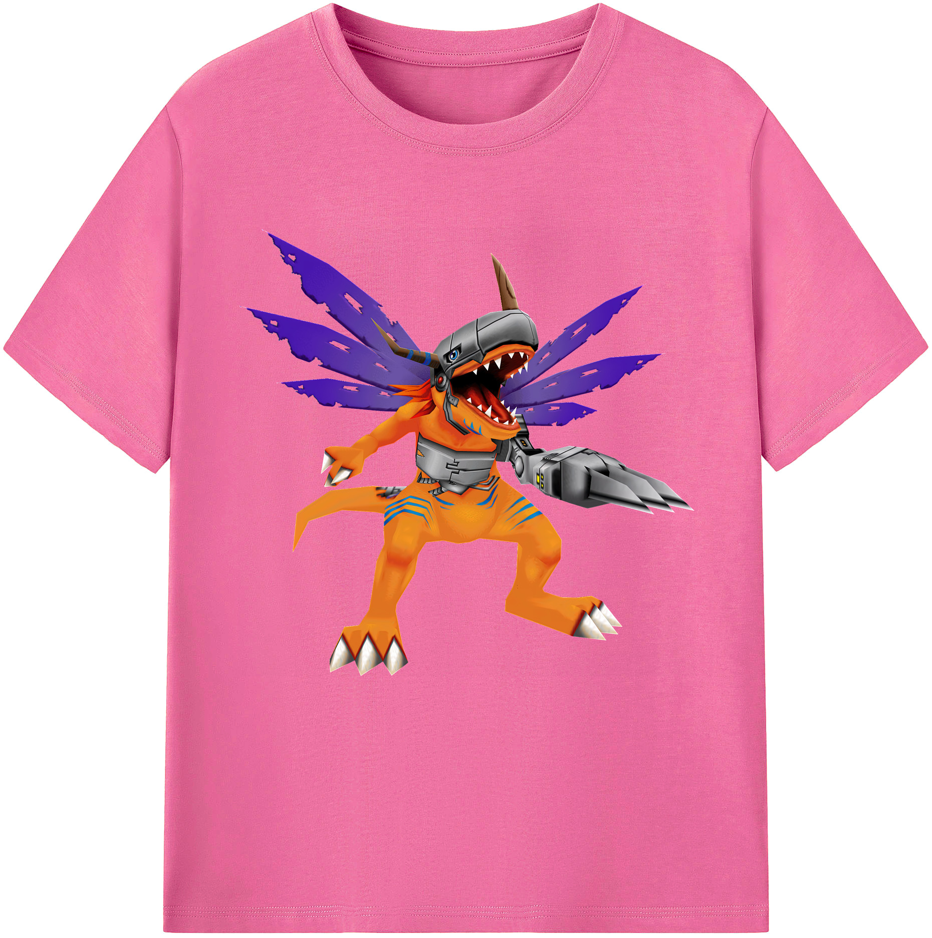（画像用） Digimon デジタルモンスター/デジモン レディースカジュアルプリントTシャツ（綿100％）